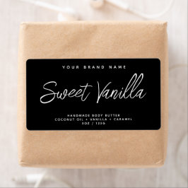 Etiqueta Rótulo de cosmético elegante simples para manteiga
