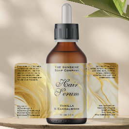 Etiqueta Rótulo de Cosméticos em Folha de Ouro Marfim ou Fr