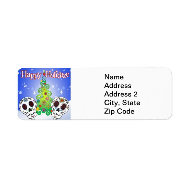 Etiqueta Rótulo de Crânio de Açúcar Folidaze (Frente)