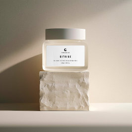 Etiqueta Rótulo de Creme Facial em Pote Pequeno