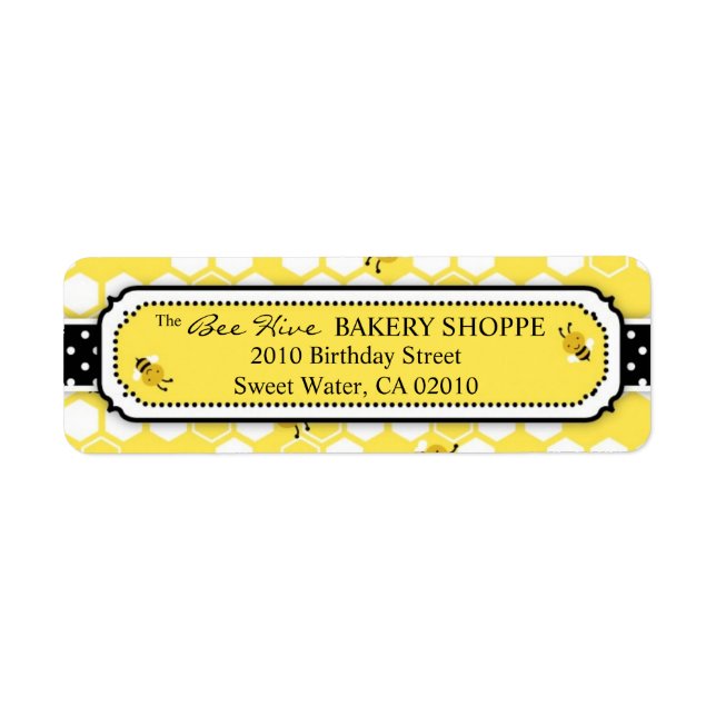 Etiqueta Rótulo de devolução de abelhas (Frente)