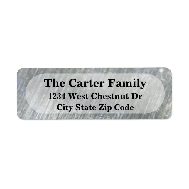 Etiqueta Rótulo de devolução de endereço de escritório metá (Frente)