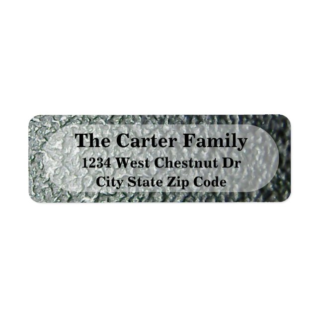 Etiqueta Rótulo de devolução de endereço de escritório metá (Frente)