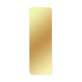 Etiqueta Rótulo de devolução de endereço metálico Dourado