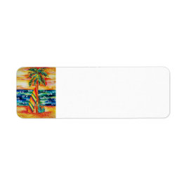 Etiqueta Rótulo de devolução de surfboard e guitarra