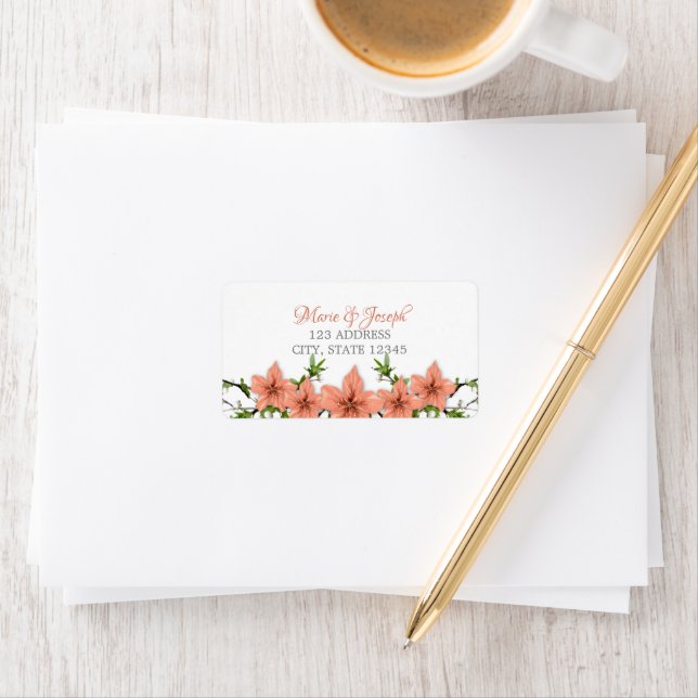 Etiqueta Rótulo de direção - Floral03 (Insitu)