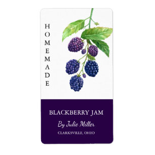 Etiqueta Rótulo de Emperramento de Blackberry Moderno Homem