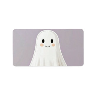Etiqueta Rótulo de Endereço Amigável de Halloween Fofo