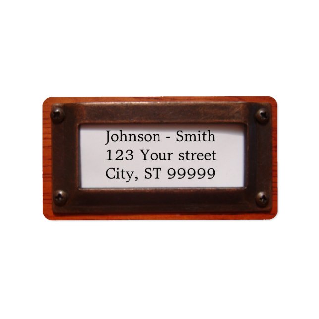 Etiqueta Rótulo de Endereço Bibliotecário (Frente)