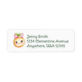 Etiqueta rótulo de Endereço Clementine Cutie