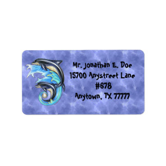 Etiqueta Rótulo de endereço da marca e da brisa