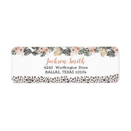 Etiqueta Rótulo de Endereço de Aniversário do Wild One Girl