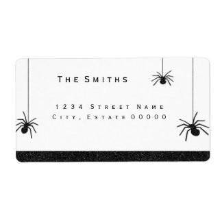Etiqueta Rótulo de endereço de aranhas e faixas