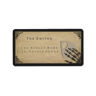 Etiqueta Rótulo de endereço de bebidas espirituosas