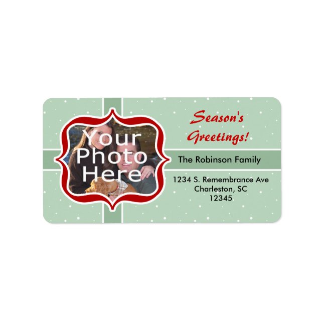 Etiqueta Rótulo de Endereço de Casa Retroativa (Frente)