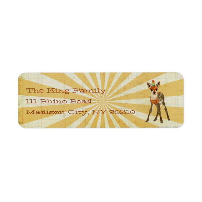 Etiqueta Rótulo de Endereço de Destino (Frente)