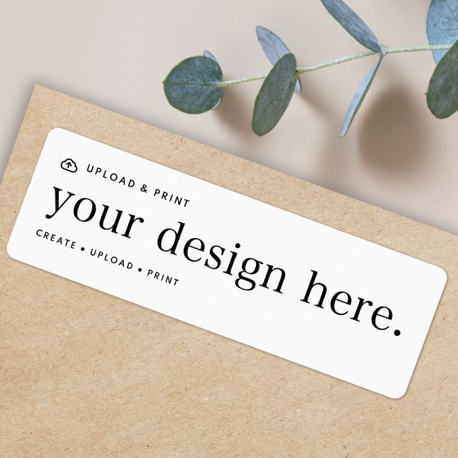 Etiqueta Rótulo de Endereço de Devolução Carregar Design (Versatile return address mailing labels for business, events, weddings, special occasions & more!)