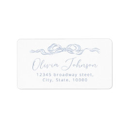 Etiqueta Rótulo de Endereço de Devolução com Arco Desenhado