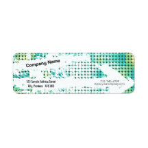 Rótulo de Endereço de Devolução Criativa - Vibes R