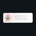 Etiqueta Rótulo de Endereço de Devolução da árvore de natal<br><div class="desc">Árvore de natal rosa cor-de-rosa Árvore de natal Devolver Rótulo de Endereço Correspondente aos itens disponíveis.</div>