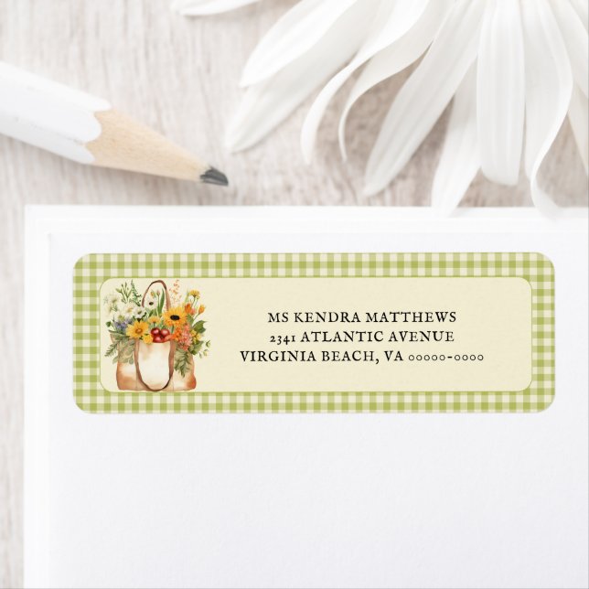 Etiqueta Rótulo de Endereço de Devolução de Agricultores Fr (Insitu)