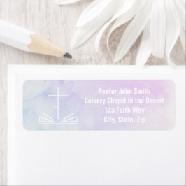 Etiqueta Rótulo de Endereço de Devolução de Cores Cruzadas 