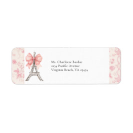 Etiqueta Rótulo de Endereço de Devolução de Paris para o To