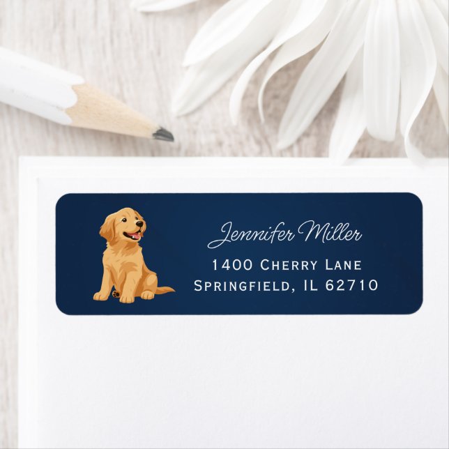 Etiqueta Rótulo de Endereço de Devolução de Pet Groomer Mín (Insitu)