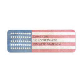 Etiqueta Rótulo de Endereço de Devolução de Sinalizador Ame