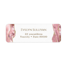 Etiqueta Rótulo de endereço de devolução do agel embebido r