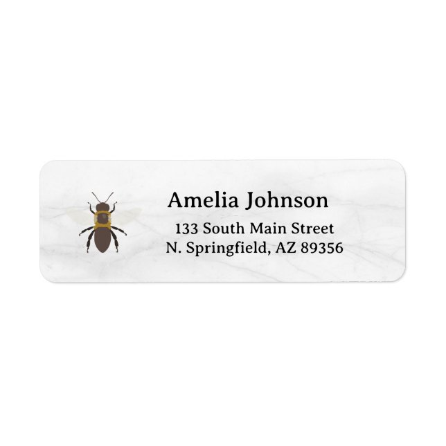 Etiqueta Rótulo de Endereço de Devolução Honey Business (Frente)