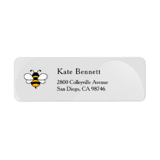 Etiqueta Rótulo de Endereço de Devolução Honey Business