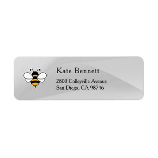 Etiqueta Rótulo de Endereço de Devolução Honey Business