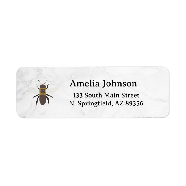 Etiqueta Rótulo de Endereço de Devolução Honey Business (Frente)