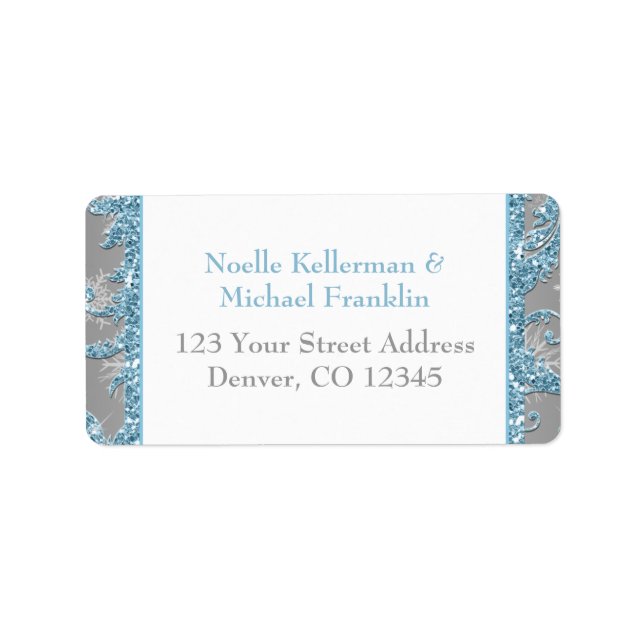 Etiqueta Rótulo de Endereço de Devolução Wonderland 2 (Frente)