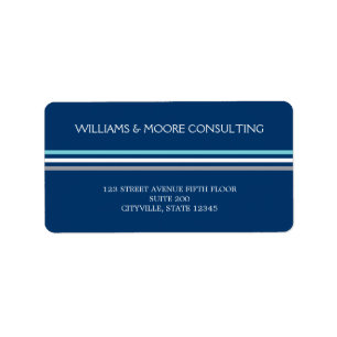 Etiqueta Rótulo de Endereço de Faixa de Chic