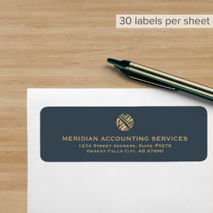 Etiqueta Rótulo de Endereço de Luxo Elegante Simples