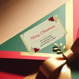 Etiqueta Rótulo de Endereço de Natal