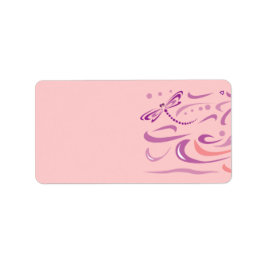 Etiqueta Rótulo de Endereço de Nomeação do Bebê DRAGONFLY