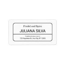 Rótulo de Endereço de Remetente Personalizado