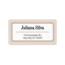 Rótulo de Endereço de Remetente Personalizado