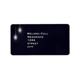 Etiqueta Rótulo de Endereço de Retorno Azul Claro da Rua Ro