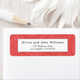 Etiqueta Rótulo de Endereço de Retorno Botânico do Vintage 