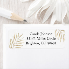 Etiqueta Rótulo de Endereço de Retorno das Ramificações de