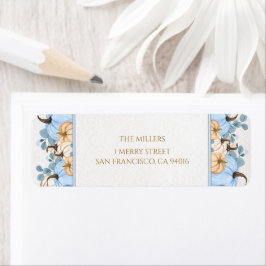 Etiqueta Rótulo de Endereço de Retorno de chá de fraldas de