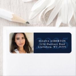 Etiqueta Rótulo de endereço de retorno de foto de gradação