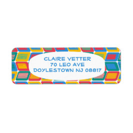 Etiqueta Rótulo de Endereço de Retorno de Leão Brilhante