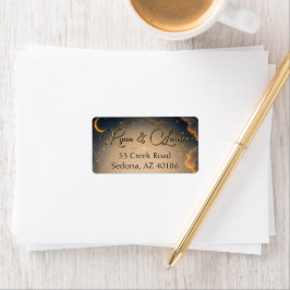 Etiqueta Rótulo de Endereço de Retorno de Romance Celestial