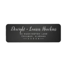 Etiqueta Rótulo de Endereço de Retorno do Chalk