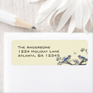 Etiqueta Rótulo de Endereço de Retorno do Coração Corajoso